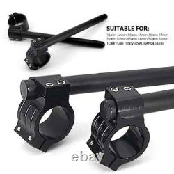 Universal Stainless Steel Racing CNC 31MM- 51MM Clip On Ons Fork Riser Handlebar