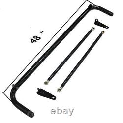 Universal Stainless Steel Racing Safety Black Harness Bar Seat Belt Roll Rod Bar