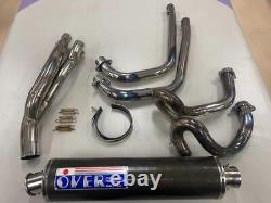 V MAX OVER racing full exhaust stainless steel carbon muffler