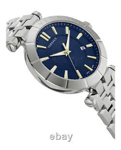 Versace Mens Stainless Steel 43 mm V-Race Bracelet Watch VE2B00421