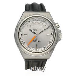 Vintage Lemania Regatta Racing Stainless Steel 40mm Automatic Wrist Watch