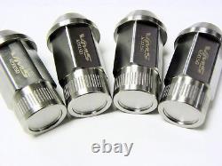 Vms 24 Closed End Stainless Steel Drag Racing Extended Lug Nuts 1/2 20 Viper