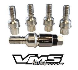 Vms Racing 20 10-13 Porsche Panamera Stainless Steel Locking Lug Nuts Bolts Set