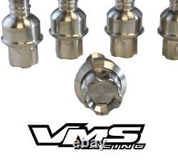 Vms Racing 20 10-13 Porsche Panamera Stainless Steel Locking Lug Nuts Bolts Set