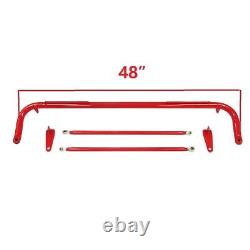 WILLAYOK 49 Universal Stainless Steel Racing Safety Belt Roll Harness Bar Rod