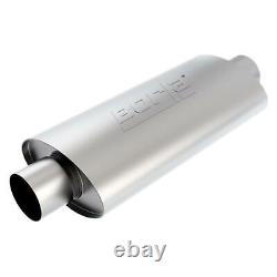 XR 1 Stainless Steel Oval Sportsman Racing Gray Exhaust Muffler