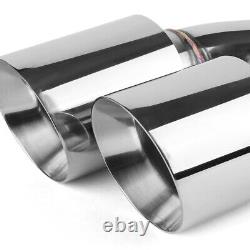 2pcs Universal Stainless Steel Racing 2.5id Dual Quad Exit Exhaust Muffler Conseils