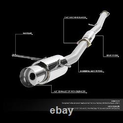 4.5 Muffler Tip Racing Catback Exhaust Pour 02-07 Subaru Wrx/sti Gd/gg Ej20/ej25