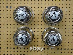 4 bouchons centraux en acier inoxydable American Racing pour 8 boulons 1515001S