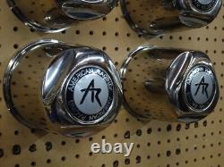 4 bouchons centraux en acier inoxydable American Racing pour 8 boulons 1515001S
