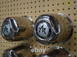 4 bouchons centraux en acier inoxydable American Racing pour 8 boulons 1515001S