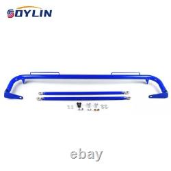 49 – Barre de fixation de harnais de sécurité pour châssis de course, en acier inoxydable, bleue