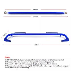 49 – Barre de fixation de harnais de sécurité pour châssis de course, en acier inoxydable, bleue