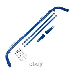 49 – Barre de fixation de harnais de sécurité pour châssis de course, en acier inoxydable, bleue