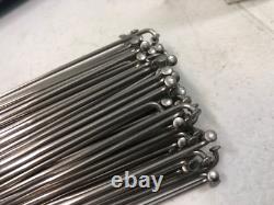 AERO Alpina Raggi Rayons de course en acier inoxydable et écrous 144 pièces 298 mm