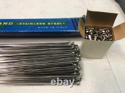 AERO Alpina Raggi Rayons de course en acier inoxydable et écrous 144 pièces 298 mm