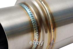 BLOX Racing BXEX-00103 Silencieux de course mini universel en acier inoxydable