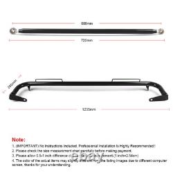 Barre de harnais de course de sécurité en acier inoxydable universel noir 49