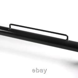Barre de harnais de sécurité de course en acier inoxydable 49, ceinture de sécurité, châssis, tige noire