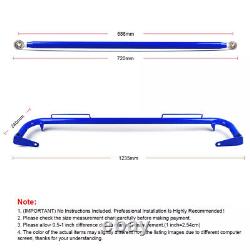 Barre de harnais de sécurité de course en acier inoxydable bleu 49 avec ceinture de siège et tige