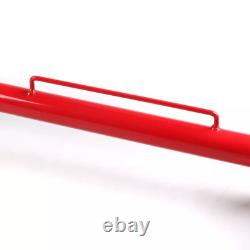 Barre de harnais de sécurité de course en acier inoxydable rouge 49, ceinture de siège, tige.