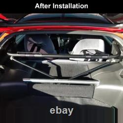 Barre de harnais de sécurité en acier inoxydable pour course 48, chrome noir Barre de harnais de sécurité en acier inoxydable pour course 48, chrome noir