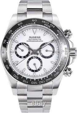 Bracelet Sugess Oyster en acier inoxydable avec fermoir pour Chrono Racing 39 mm, entrecornes de 20 mm