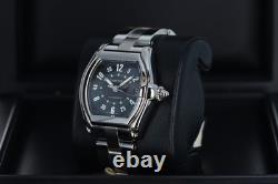 Cartier Roadster Large Automatique, Cadran de Course Noir en Acier Inoxydable, W62004V3