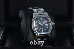 Cartier Roadster Large Automatique, Cadran de Course Noir en Acier Inoxydable, W62004V3