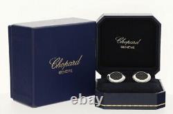 Chopard Racing Mille Miglia Boutons de Manchette en Acier Inoxydable avec Bracelet en Caoutchouc + Boîtes/COO