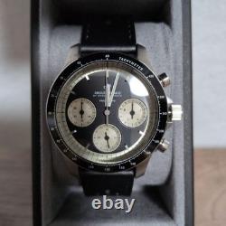 Chronographe de course vintage 1960 Quartz 40 mm montre homme en acier inoxydable