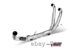 Collecteur d'échappement en acier inoxydable MIVV Racing Aprilia Tuareg 660 2022 2024