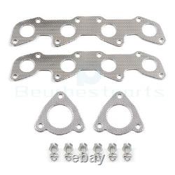 Collecteur d'échappement en acier inoxydable compatible avec Tundra Sequoia 01-04 4.7L V8 Racing