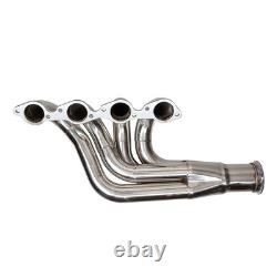 Collecteurs de course en acier inoxydable V-Band 3.5 pour moteurs V8 Chevy BBC 366-502