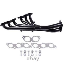 Compatible avec Lexus IS300 2001-2005 noir collecteur d'échappement 3.0L acier inoxydable course M
