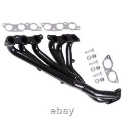 Compatible avec Lexus IS300 2001-2005 noir collecteur d'échappement 3.0L acier inoxydable course M