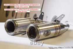 Double échappement bas Zard en acier inoxydable pour Ducati GT 1000