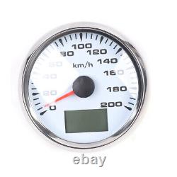 ENSEMBLE DE 6 COMPTEURS CLASSIQUES MOTOR METER RACING - Compte-tours en acier inoxydable, plaque blanche