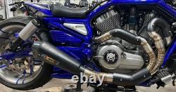 Échappement 2-1 adapté pour Harley V-Rod Muscle 2009-2017 Son de course en acier inoxydable