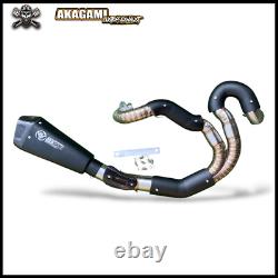 Échappement 2-1 adapté pour Harley V-Rod Muscle 2009-2017 Son de course en acier inoxydable