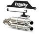 &Eacute;chappement Slip-on En Acier Inoxydable Trinity Racing Pour Rzr Pro R Tr-4182s