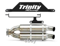 Échappement Slip-On en acier inoxydable Trinity Racing pour RZR Pro R TR-4182S