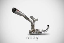Échappement Zard Racing en acier inoxydable pour Ducati Panigale V2 2020-24