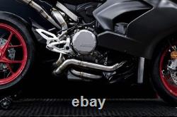 Échappement Zard Racing en acier inoxydable pour Ducati Panigale V2 2020-24