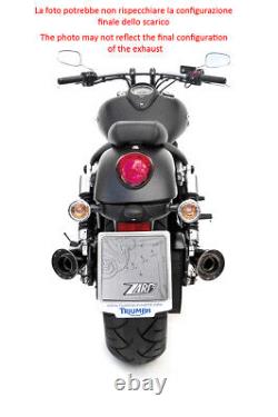 Échappement Zard conique en acier inoxydable Racing pour Triumph Thunderbird 1600 2009-16