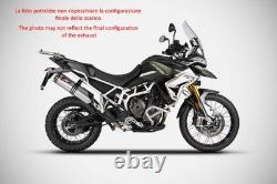 Échappement Zard en acier inoxydable Racing Triumph Tiger 1200 2022-23