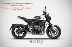 Échappement complet Zard en acier inoxydable Racing pour Triumph Trident 660 2021 2023