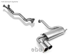 Échappement de course FOX en acier inoxydable pour Audi 80 S2 Coupé quattro Typ 89
