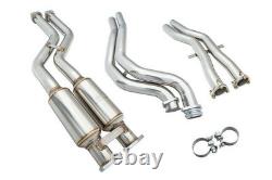 Échappement en acier inoxydable Megan Racing Midpipe pour BMW E46 M3 01-06 MIDPIPE-BE46M3