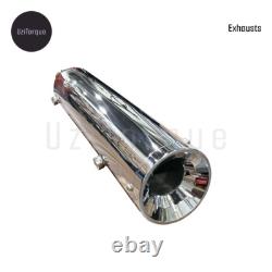 Échappement en acier inoxydable Rhino Racing compatible avec Royal Enfield Meteor 350 (Standard)